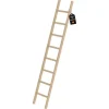 PROREGAL Sprossen-Anlegeleiter Holz Ohne Traverse 8 Sprossen