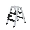 Outlet PROREGAL Stufen-Stehleiter Beidseitig Begehbar mit Clip-Step Relax 2 x 3 Stufen