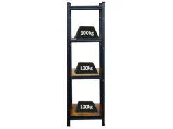Online PROREGAL Vintage Series Schwerlastregal Ragnar für Gesamtlast 400 kg Maße 150x45x45cm Vintagebraun-Schwarz