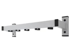 PROREGAL Wandgarderobe Mit 5 Haken Grau