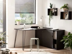 PROREGAL Wandregal Zebra HxBxT 16 x 80 x 17 cm Akustikplattenoptik