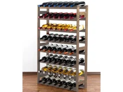 PROREGAL Weinregal Pinotwine HxBxT 118 x 72 x 25 cm 56 Flaschen Massives Kiefernholz Geölt