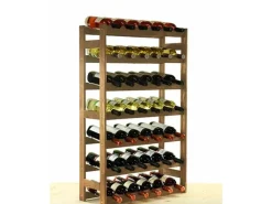 Discount PROREGAL Weinregal Pinotwine HxBxT 102 x 63 x 25 cm 42 Flaschen Massives Kiefernholz Geölt Braun