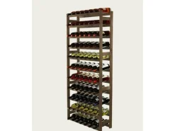 PROREGAL Weinregal Pinotwine HxBxT 166 x 72 x 25 cm 77 Flaschen Massives Kiefernholz Geölt Braun