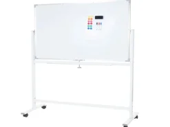 New PROREGAL Whiteboard HxBxT 186x186x56 cm Mobil Rollbar Inkl. Zubehör Magnettafel Memoboard Pinnwand