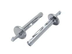 New PROTEKTOR Deckennagel 100x 6mm x 40mm Stahl Silber Befestigung Trockenbau