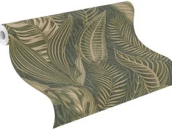 Rasch Vliestapete African Queen III Blätter Dunkelgrün 10,05 x 0,53 m
