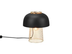 Reality Design-Tischleuchte Punch 1-flammig Schwarz Matt 25 cm x 25 cm