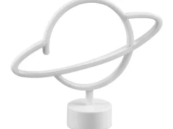 Reality LED Tischleuchte Planet 24,5 cm x 29 cm x 8,5 cm Weiß