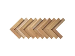 Clearance Rebel of Styles Holzverblender UltraWood Teak Herringbone 37,5 cm x 18 cm Braun