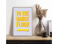 Outlet Reinders Gerahmtes Bild Dancefloor Man Cave 30 cm x 20 cm Gelb