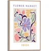 Reinders Gerahmtes Bild Ibiza Flower Market 30 cm x 20 cm Mehrfarbig