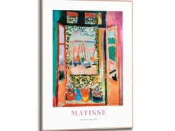 Reinders Gerahmtes Bild Matisse Window für Wohnzimmer 70 cm x 50 cm Mehrfarbig