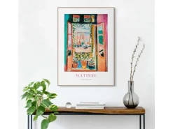 Reinders Gerahmtes Bild Matisse Window für Wohnzimmer 70 cm x 50 cm Mehrfarbig