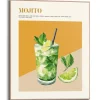 Reinders Gerahmtes Bild Mojito für Küche 50 cm x 40 cm Grün