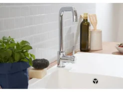 New Respekta Einbauspüle Mineralite Boston 86 cm x 50 cm Weiß