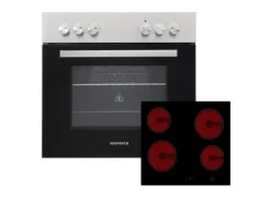 Respekta Küchenzeile 250 cm Weiß-Wildeiche Nachbildung matt