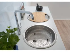 Hot Respekta Rundbecken Set Edelstahl