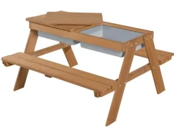 Outlet roba Kindersitzgarnitur in Outdoor + mit Spielwannen und Sitzkissen Little Stars Natur