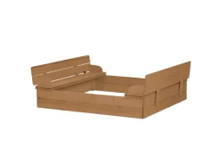 roba Sandkasten in aus Holz mit Sitzbank Klappbar