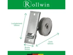 Rollwin Rolladen Gurtwickler Unterputz 135mm Lochabstand Mit Gurtwickler Blende Weiß Ohne Gurt Rollo Wickler Mit Blende