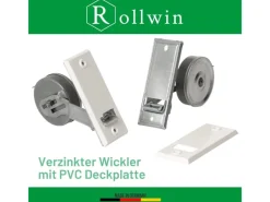Rollwin Rolladen Gurtwickler Unterputz 135mm Lochabstand Mit Gurtwickler Blende Weiß Ohne Gurt Rollo Wickler Mit Blende