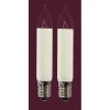Clearance Saico Kleinschaftkerze 2er-Pack E10-Fassung, 8V, 3W Warmweiß