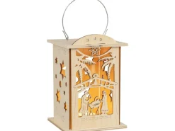 Hot Saico Laterne Christi Geburt mit Doppelfunktion ca. 16 cm x 12 cm x 12 cm
