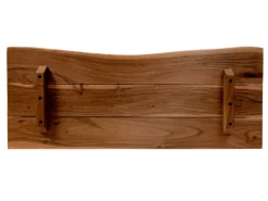SAM Holzplatte Arya mit Echter Baumkante Einseitig 90 x 30 cm Akazienholz Nussbaum