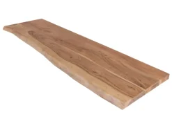 Discount SAM Holzplatte Arya mit Echter Baumkante Einseitig 100 x 30 cm Akazienholz Natur