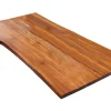 Best SAM Tischplatte Baumkante Akazie Cognac 140 x 80 cm Esra