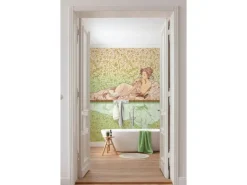 Sanders & Sanders Fototapete Jugendstil Grün und Altrosa 200 x 280 cm 611836