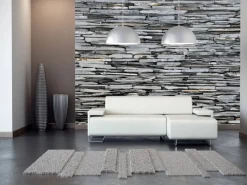 Hot Sanders & Sanders Fototapete Stein-Optik Grau 360 x 254 cm 600391