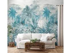 Best Sanders & Sanders Fototapete Dschungelmuster Grünblau 53 cm x 2,8 m 640279