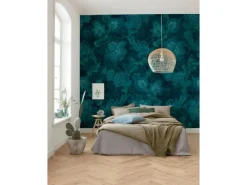 Sale Sanders & Sanders Fototapete Nachtblumen Petrolgrün 400 x 280 cm 611865