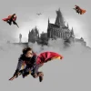 Sanders & Sanders Fototapete Harry Potter Hogwarts Grau und Rot 3 x 2,7 m 601188