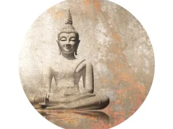 Sale Sanders & Sanders Selbstklebende Runde Tapete Budha Beige Ø 140 cm 601126