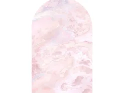 Sanders & Sanders Selbstklebende Runde Tapete Marmor Rosa 127 x 200 cm 611745