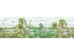 Online Sanders & Sanders Selbstklebende Tapetenbordüre Dinosaurier Grün 9.7 x 500 cm 601307