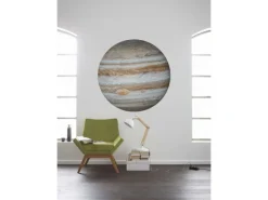 Discount Sanders & Sanders Selbstklebende Runde Tapete Jupiter Beige und Grau Ø 125 cm 611760