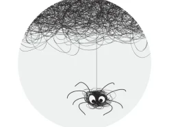 Best Sanders & Sanders Selbstklebende Runde Tapete Schwarz-Weiß Ø 140 cm 601149