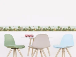 Sanders & Sanders Selbstklebende Tapetenbordüre Dschungeltiere Grün 9.7 x 500 cm 601305