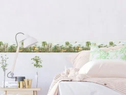 Sanders & Sanders Selbstklebende Tapetenbordüre Dschungeltiere Grün 9.7 x 500 cm 601305