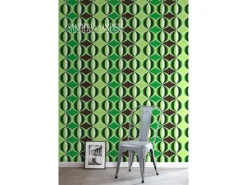 New Sanders & Sanders Tapete Grafisches Muster Grün 53 cm x 10,05 m 935230