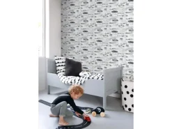 Online Sanders & Sanders Tapete Rennwagen Schwarz Weiß 50 X 900 Cm 935360