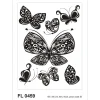 Sanders & Sanders Wandtattoo Schmetterlinge Schwarz 65 x 85 cm 600260