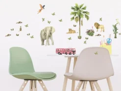 Best Sanders & Sanders Wandtattoo Dschungeltiere Grün 30 x 30 cm 601331