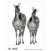 Hot Sanders & Sanders Wandtattoo Zebras Schwarz-Weiß 65 x 85 cm 600295