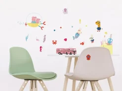 Sanders & Sanders Wandtattoo Peppa Wutz Multicolor 30 x 30 cm 601338