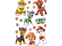 Outlet Sanders & Sanders Wandtattoo Paw Patrol Braun Rot und Gelb 42,5 x 65 cm 600116